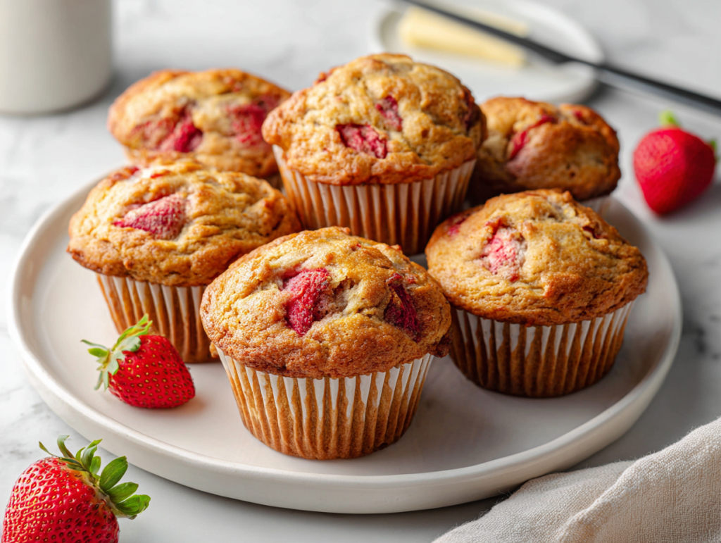 Authentic Strawberry Banana Muffins Recipe