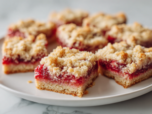 Delightful Strawberry Crumble Bars Recipe in 50 Mins!