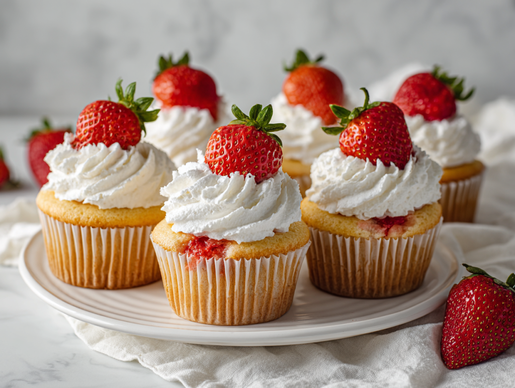 Best Strawberry Shortcake Cupcakes Ever!