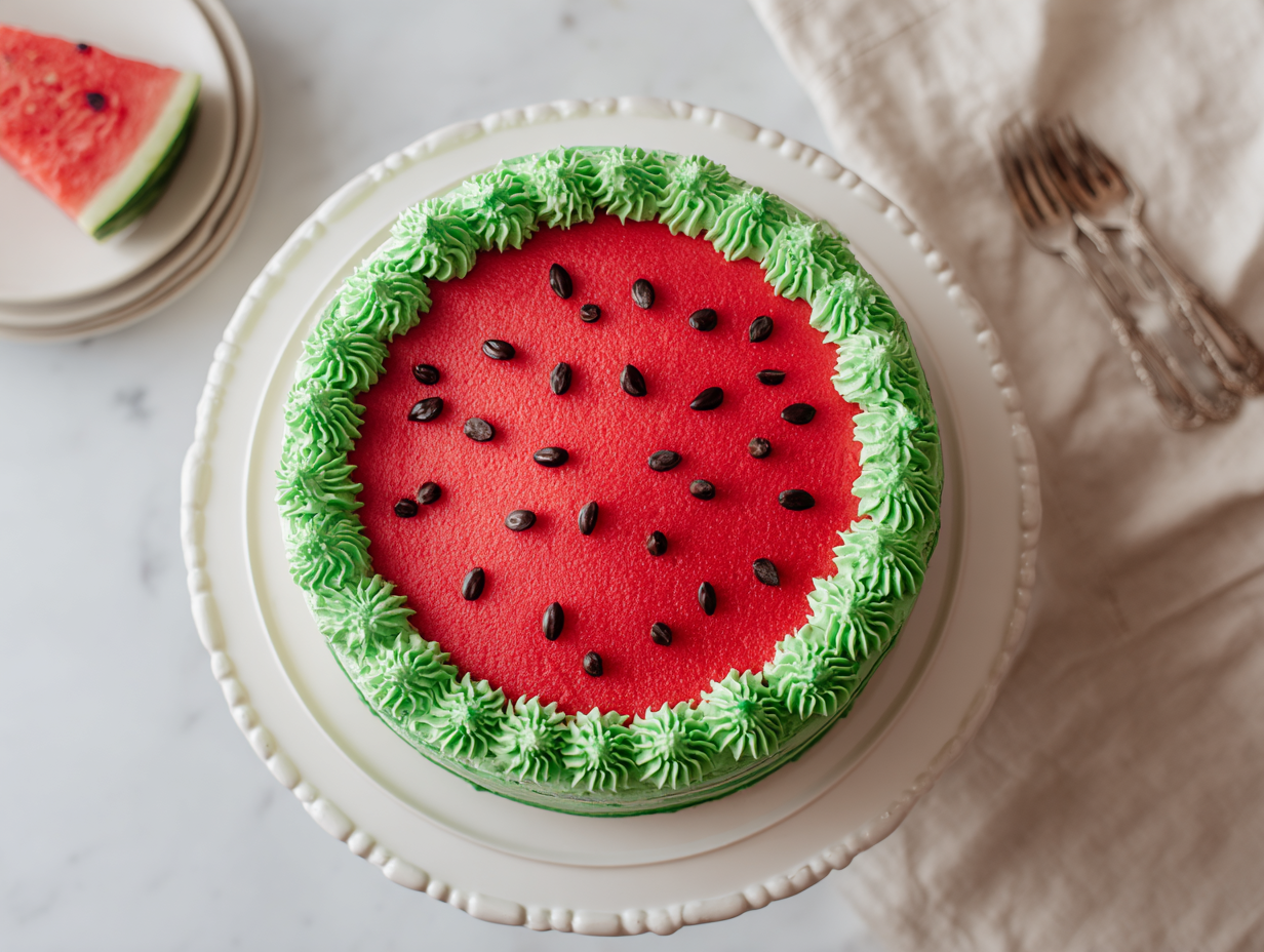 Best Watermelon Cake Recipe Ever!