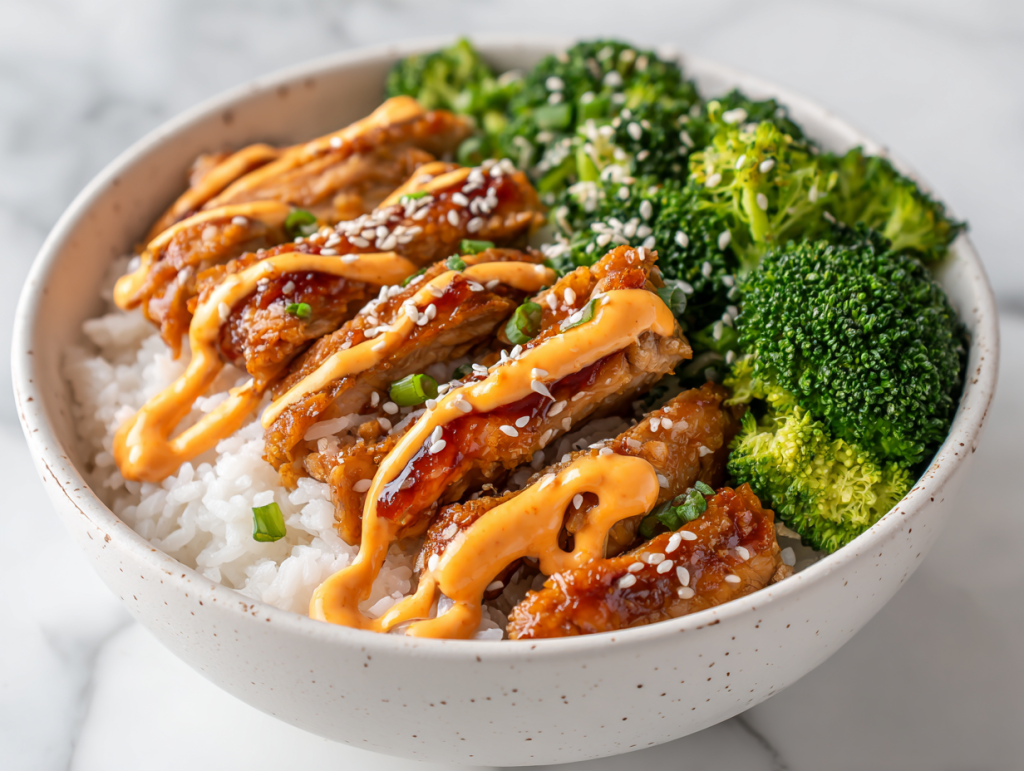 Delicious Sticky Chicken Rice Bowls Recipe!