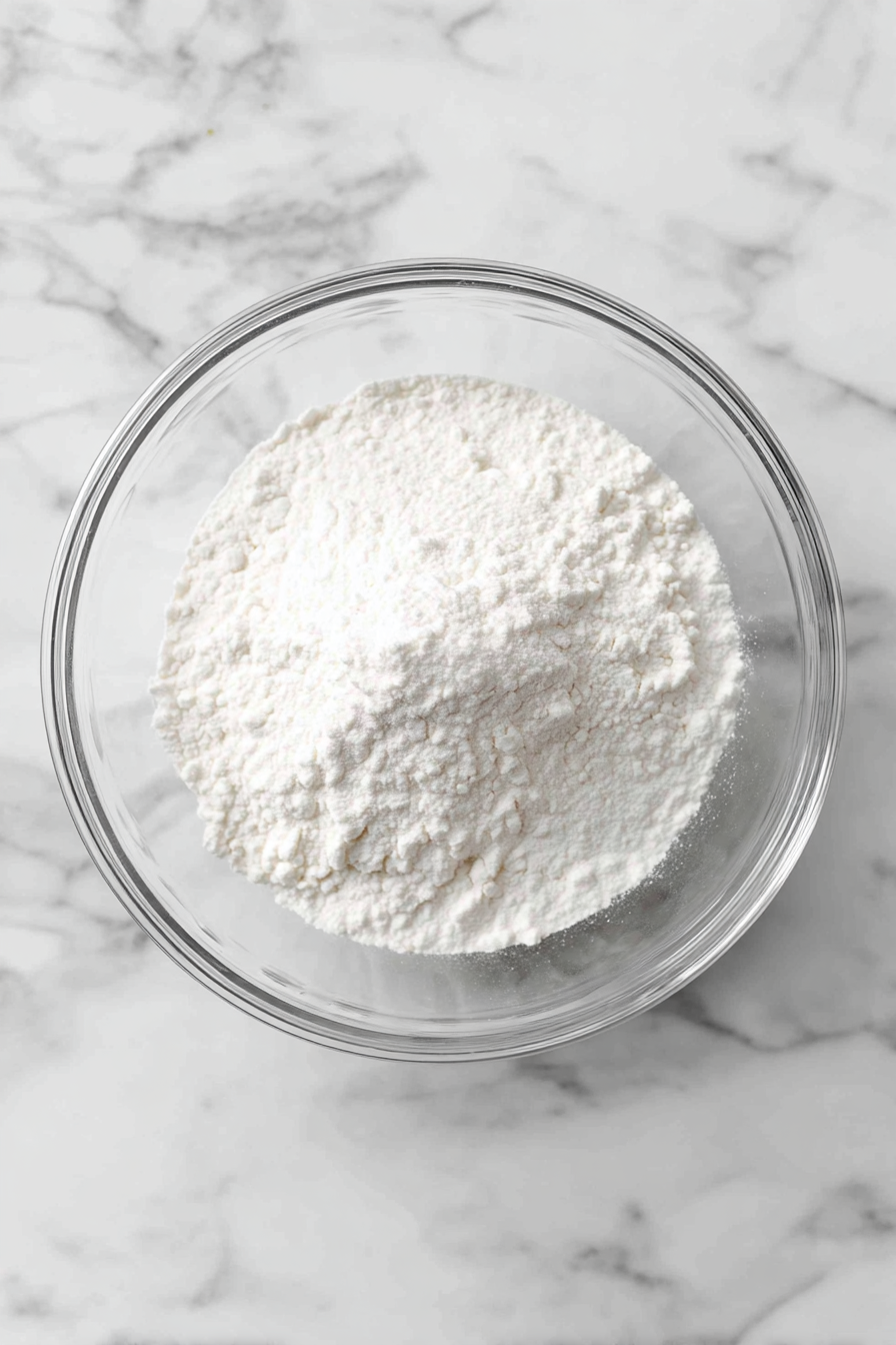 In a bowl, mix sugar, flour, and salt.