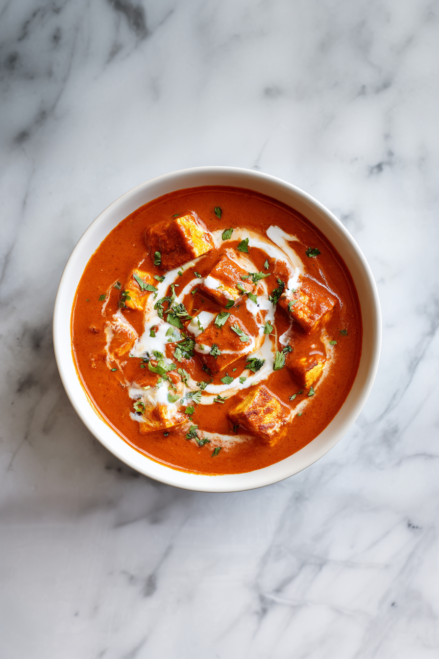Garnish with fresh coriander and serve hot. Authentic Paneer Butter Masala Recipe!