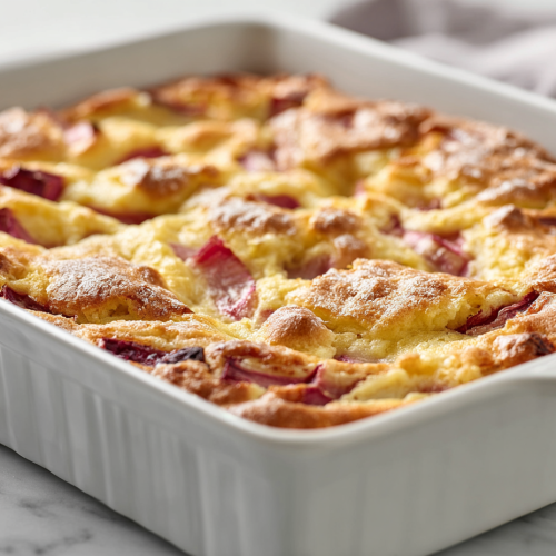 Perfect Rhubarb Custard Kuchen Recipe!