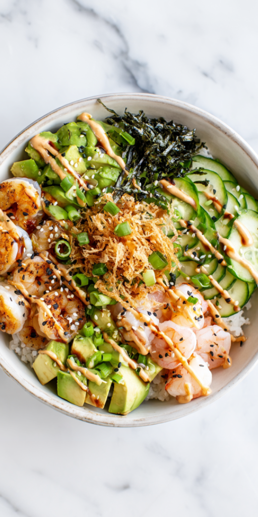Easy Shrimp Sushi Bowl in 30 Mins!