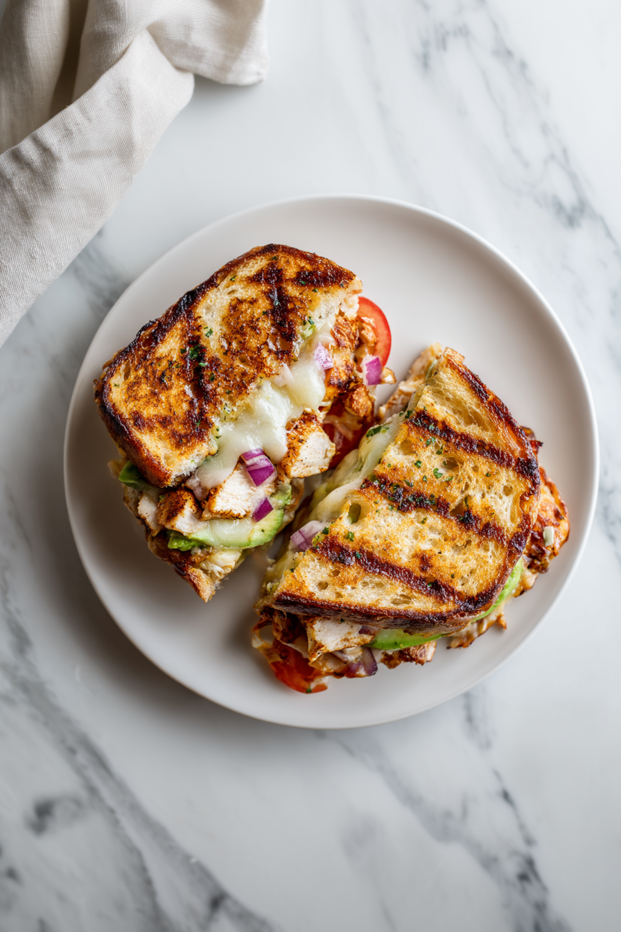 Authentic Chicken Avocado Melt Sandwich Recipe!