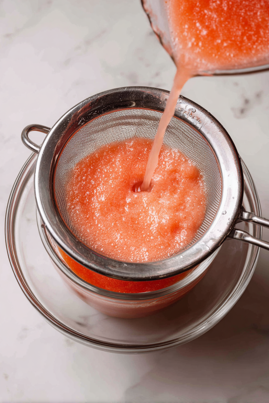 (Optional) Strain the mixture for a smoother texture.