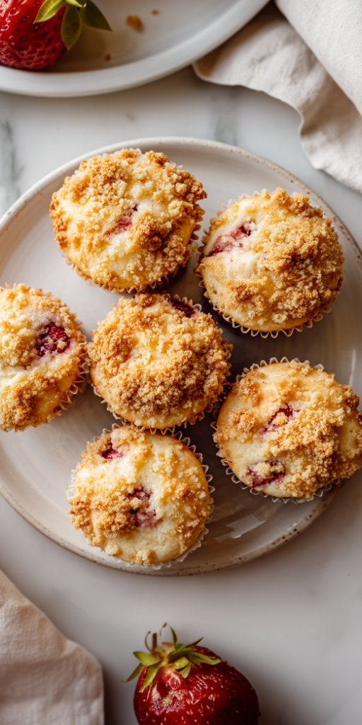Easy Strawberry Cream Cheese Muffins Recipe!
