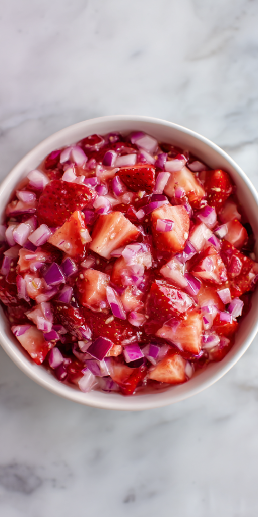 Delicious Strawberry Rhubarb Salsa Recipe!