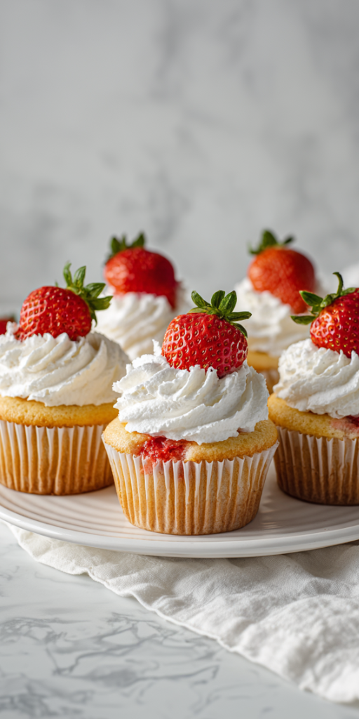 Best Strawberry Shortcake Cupcakes Ever!