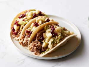 Autumn Pulled Pork with Fall Slaw Tacos Recipe
