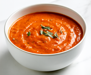Autumn Roasted Cherry Tomato Basil Soup Recipe