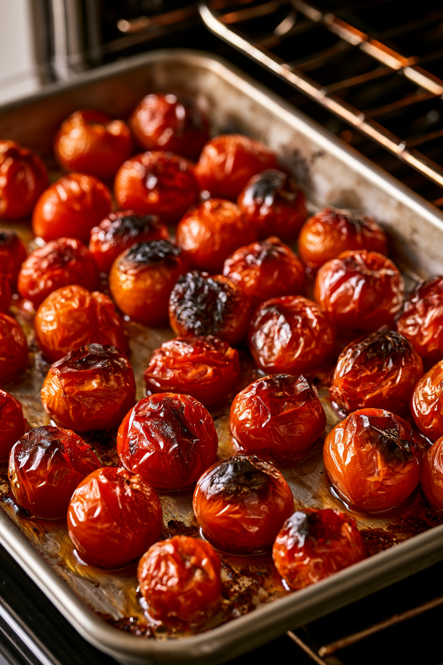 Autumn Roasted Cherry Tomato Basil Soup Recipe