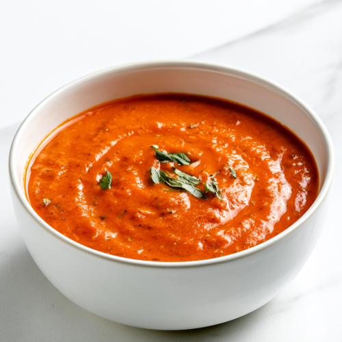 Autumn Roasted Cherry Tomato Basil Soup Recipe