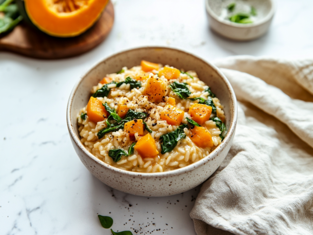 Butternut Squash and Spinach Risotto Recipe