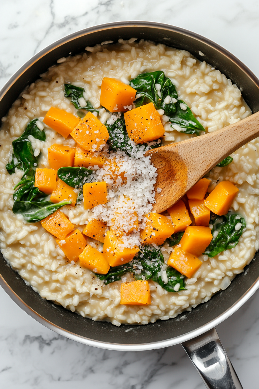Butternut Squash and Spinach Risotto Recipe
