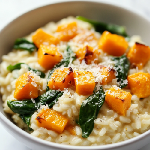 Butternut Squash and Spinach Risotto Recipe