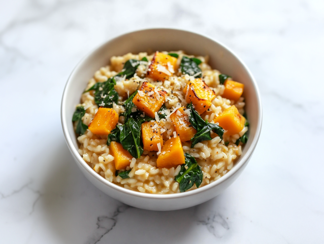 Butternut Squash and Spinach Risotto Recipe