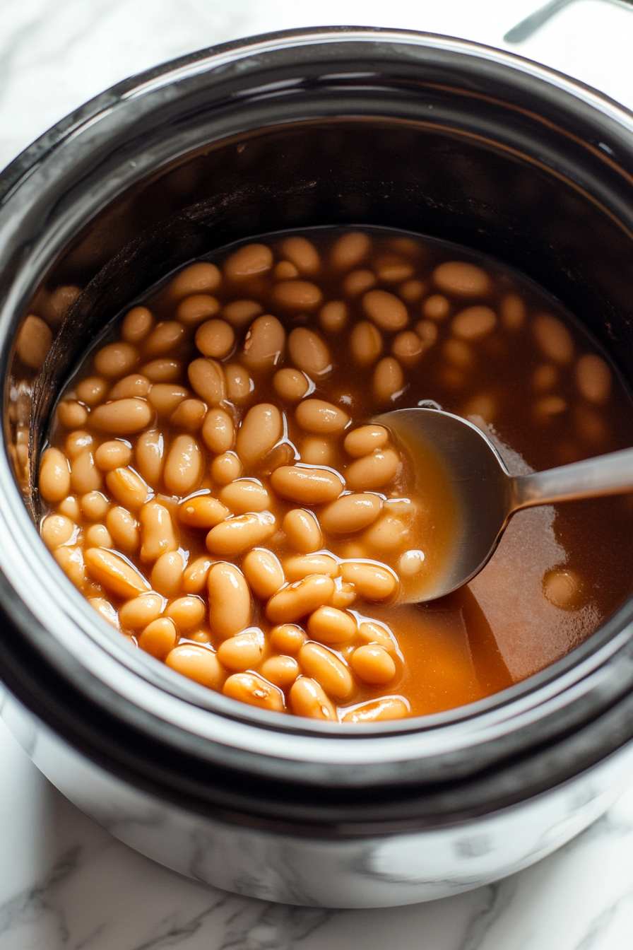 Crockpot Maple Baked Beans Recipe