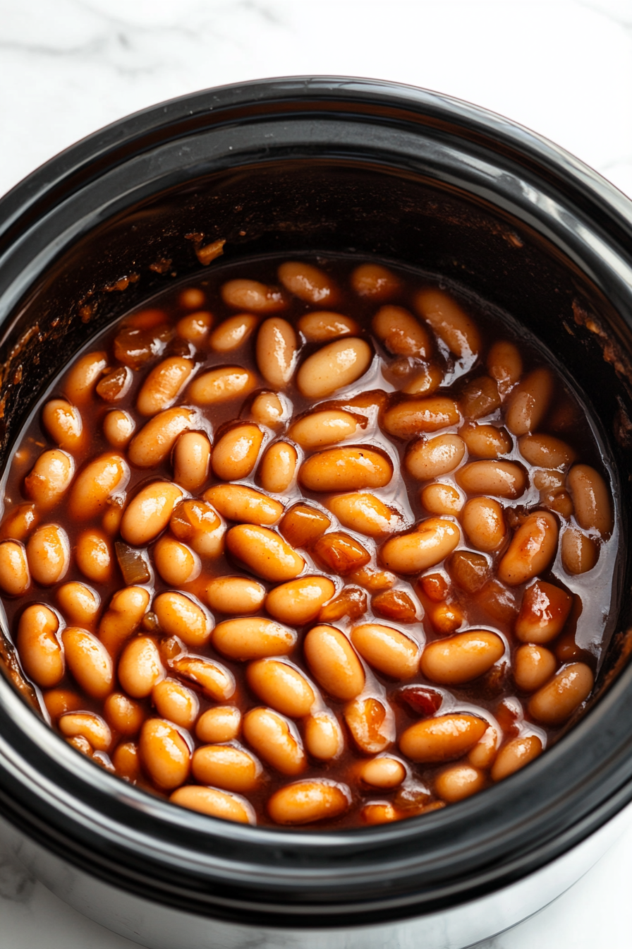 Crockpot Maple Baked Beans Recipe