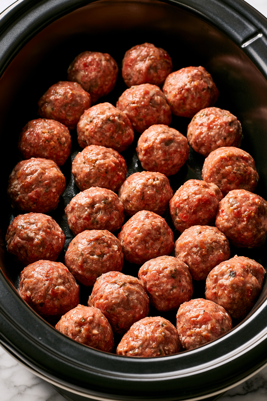 Fall Crockpot Meatball Soup Recipe