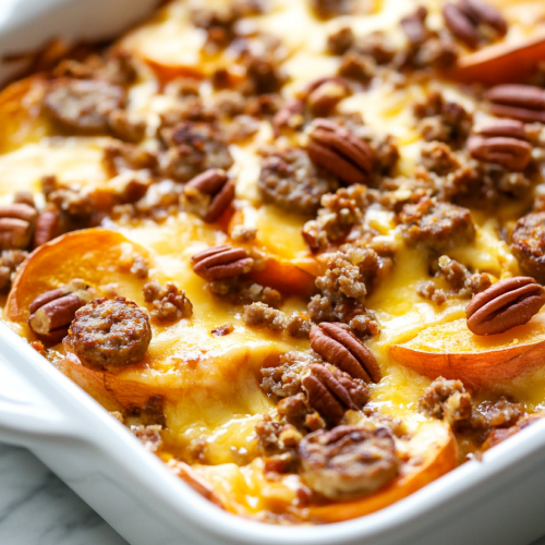 Fall Sweet Potato and Sausage Casserole Recipe