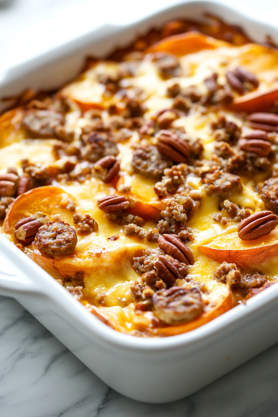 Fall Sweet Potato and Sausage Casserole Recipe