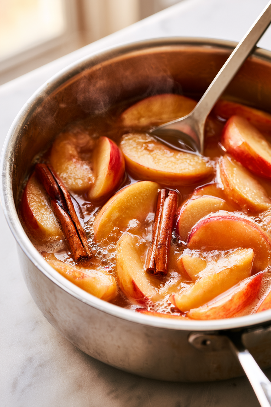 Let the mixture simmer gently for about 20–30 minutes, stirring occasionally