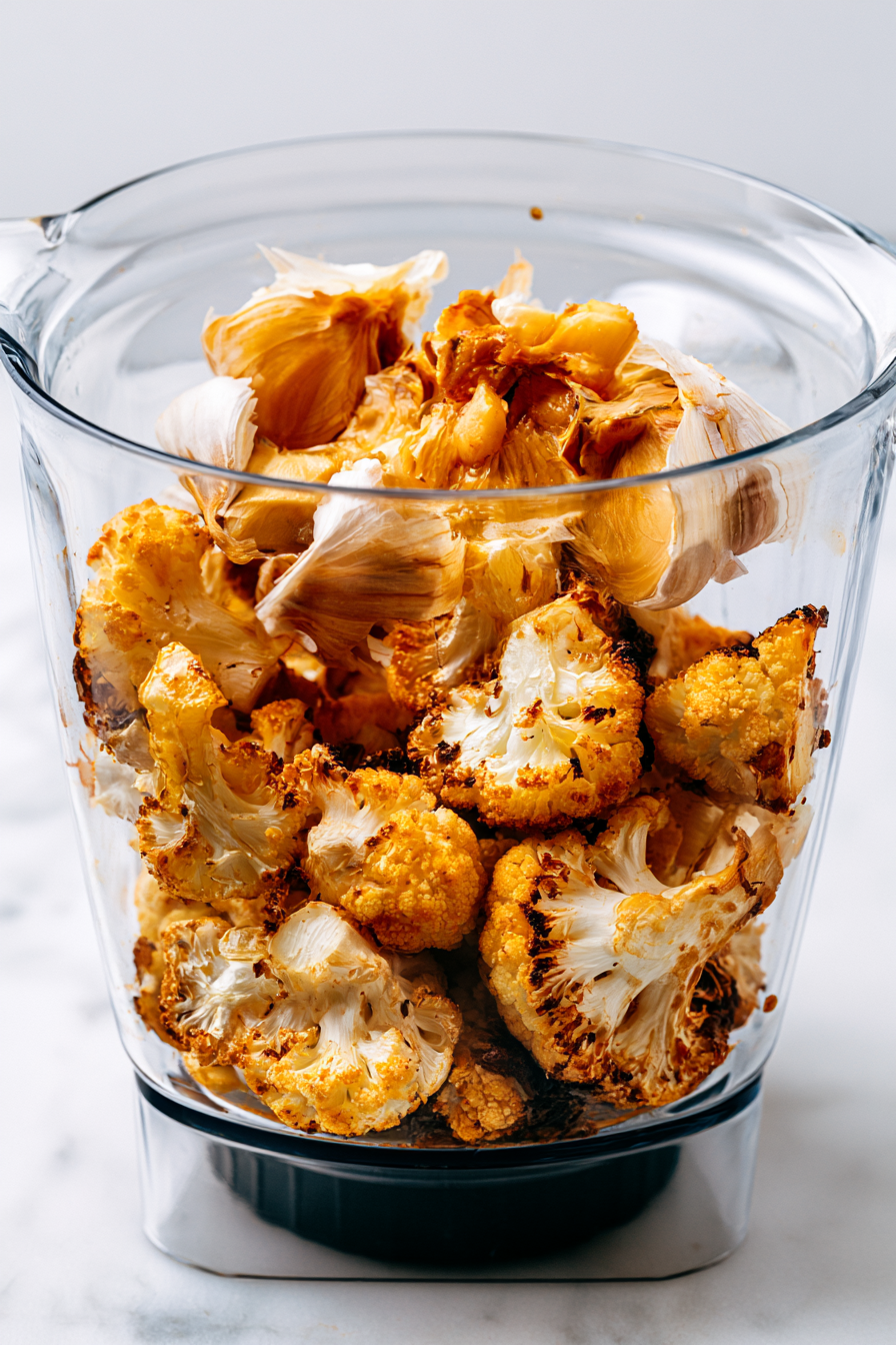 Roasted Cauliflower & Garlic Soup Recipe