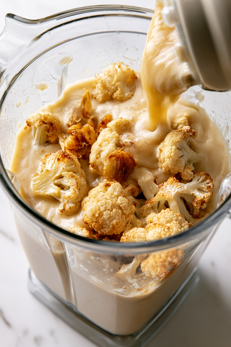 Roasted Cauliflower & Garlic Soup Recipe