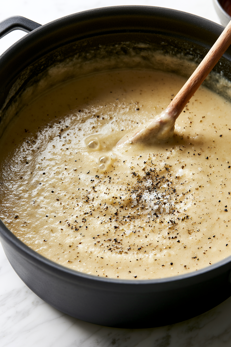 Roasted Cauliflower & Garlic Soup Recipe