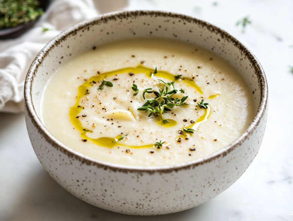 Roasted Garlic Potato Soup