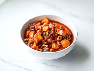 Roasted Sweet Potato and Turkey Chili Recipe