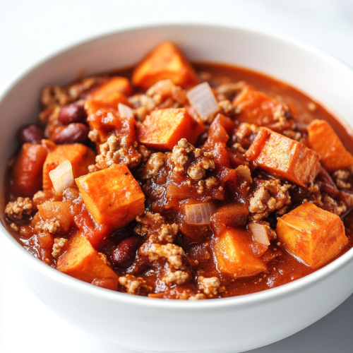 Roasted Sweet Potato and Turkey Chili Recipe