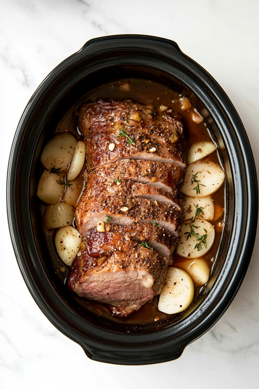 Slow Cooker Apple Cider Pork Roast Recipe