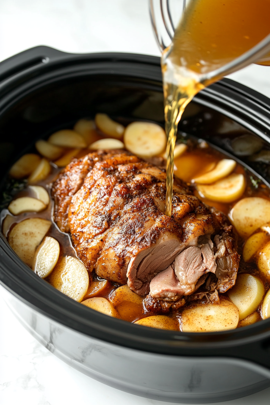 Slow Cooker Apple Cider Pork Roast Recipe