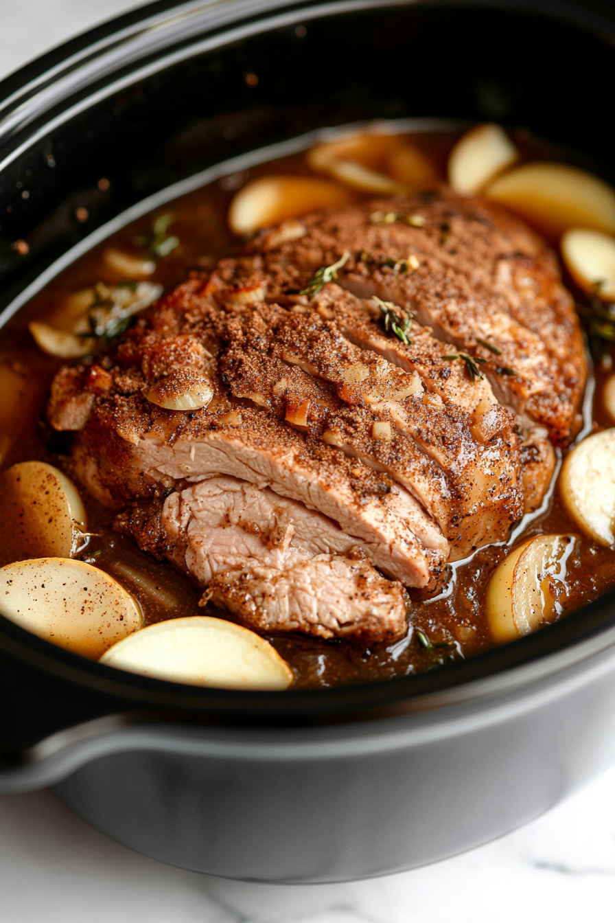 Slow Cooker Apple Cider Pork Roast Recipe