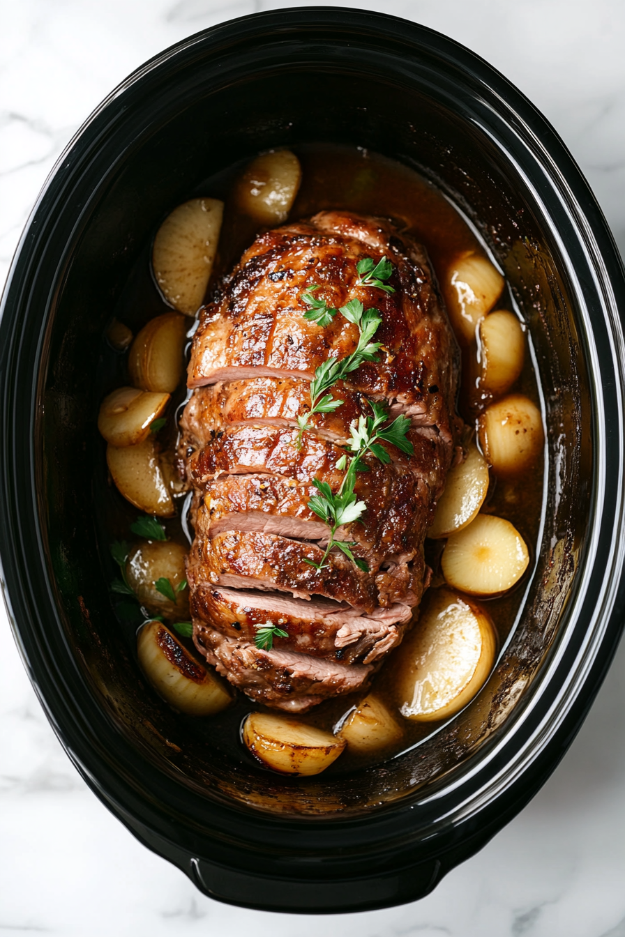 Slow Cooker Apple Cider Pork Roast Recipe