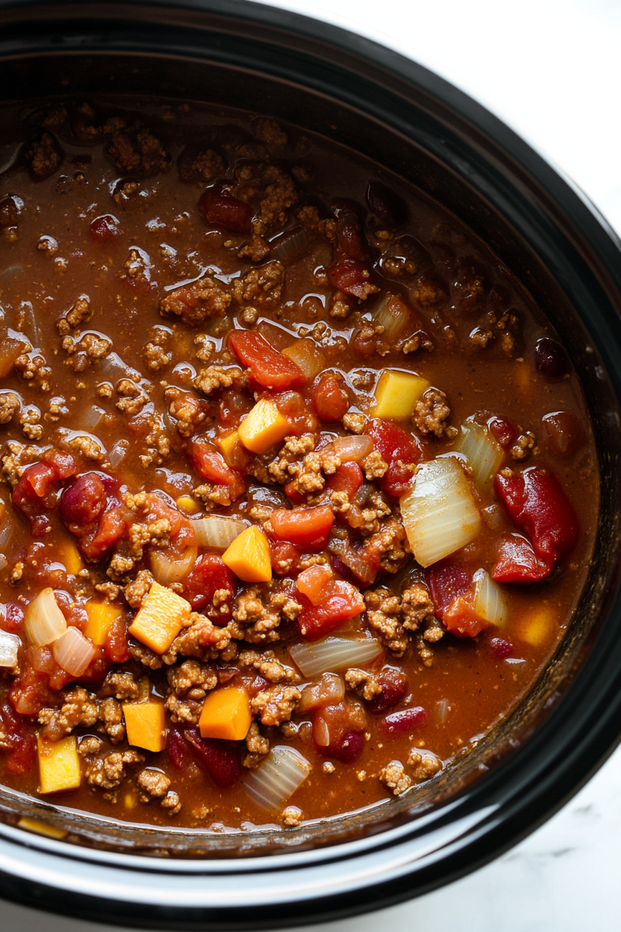 Slow Cooker Fall Pumpkin Chili Recipe