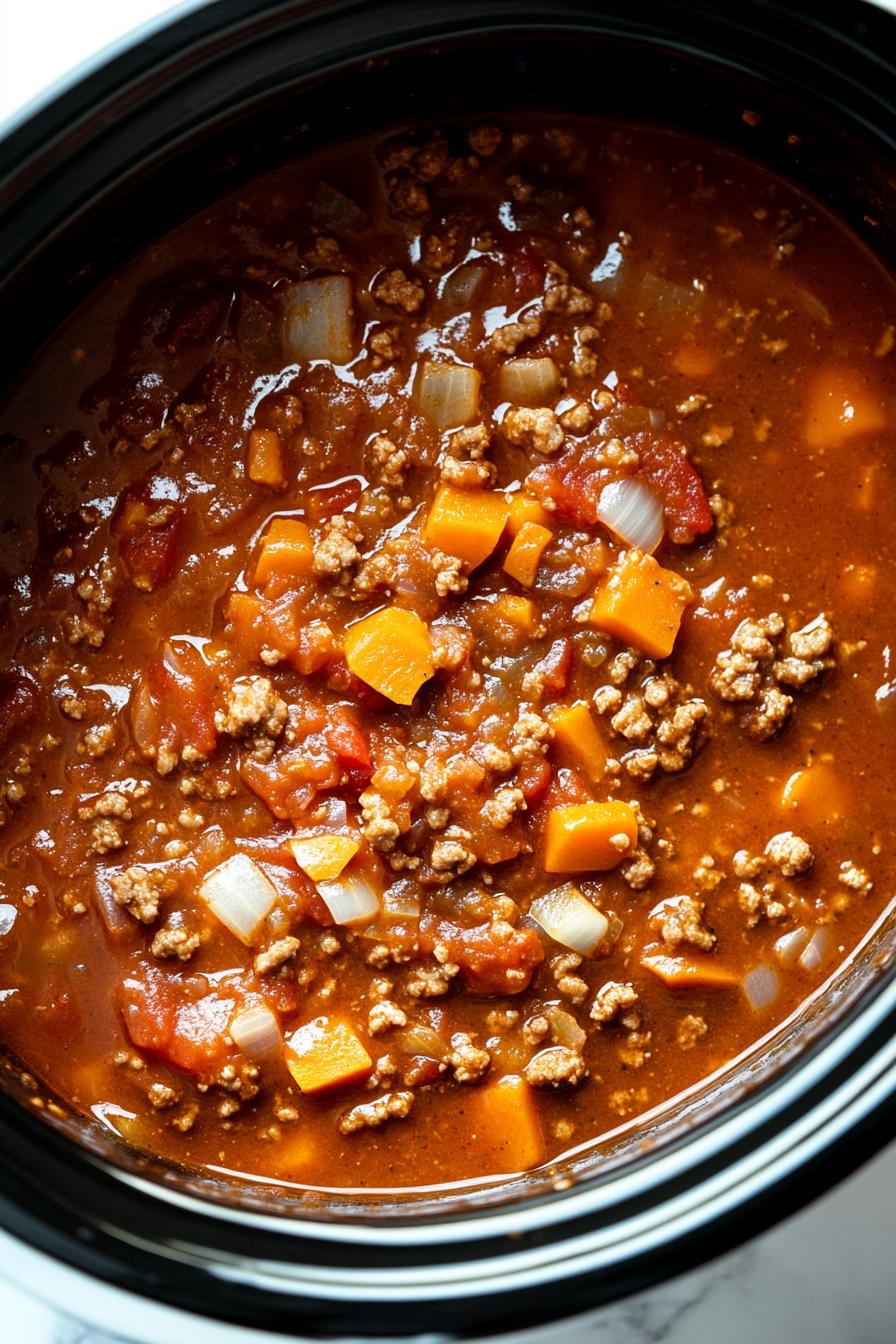 Slow Cooker Fall Pumpkin Chili Recipe