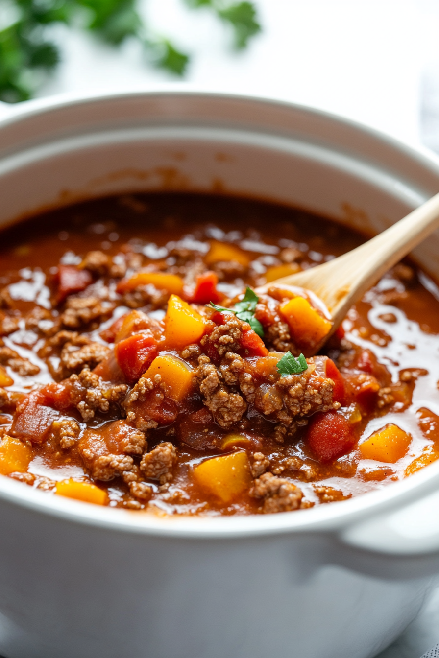 Slow Cooker Fall Pumpkin Chili Recipe