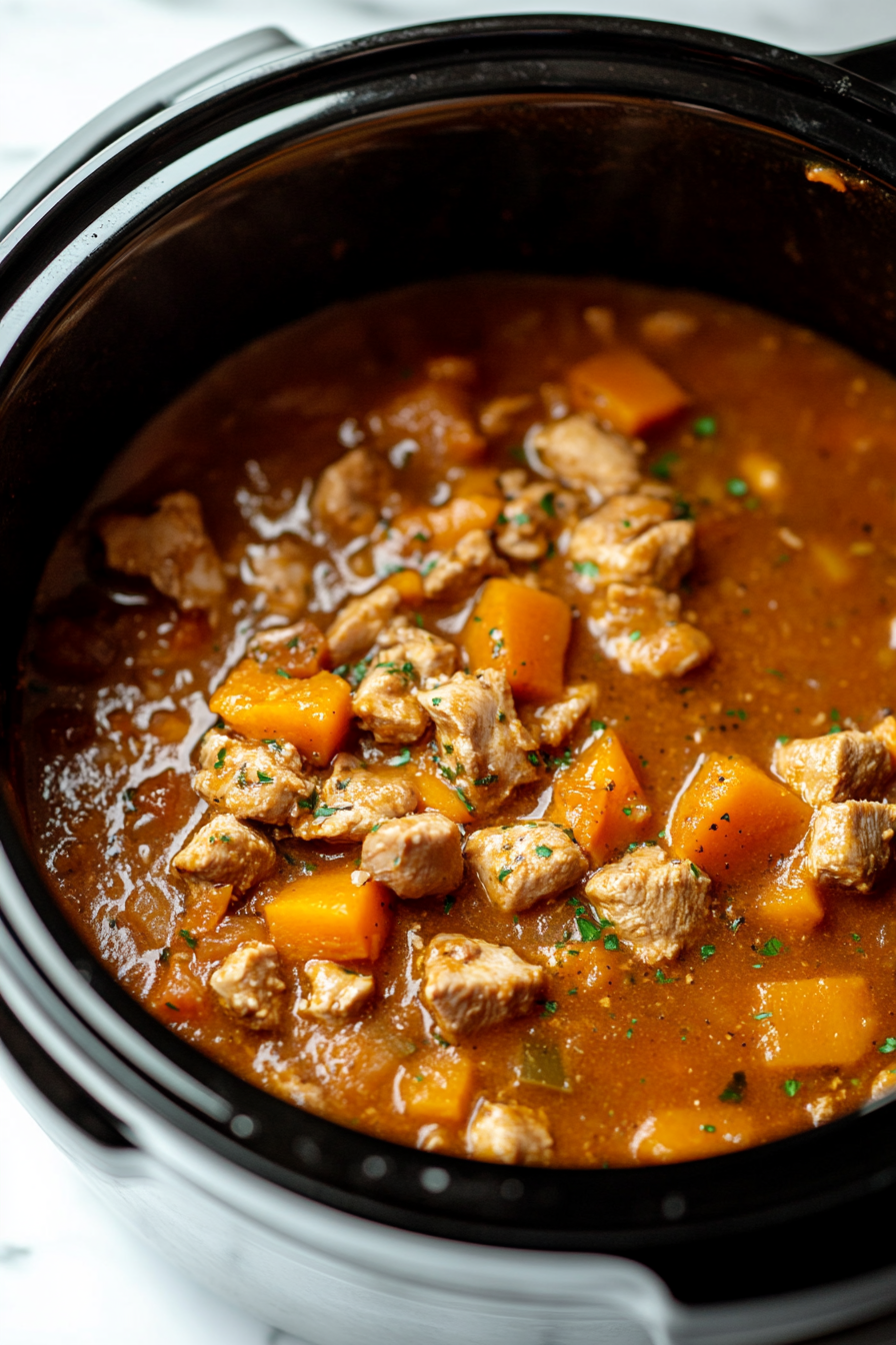 Slow-Cooker Turkey and Pumpkin Stew Recipe