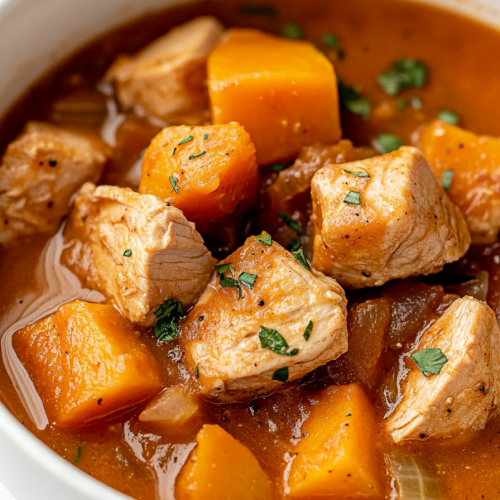Slow-Cooker Turkey and Pumpkin Stew Recipe