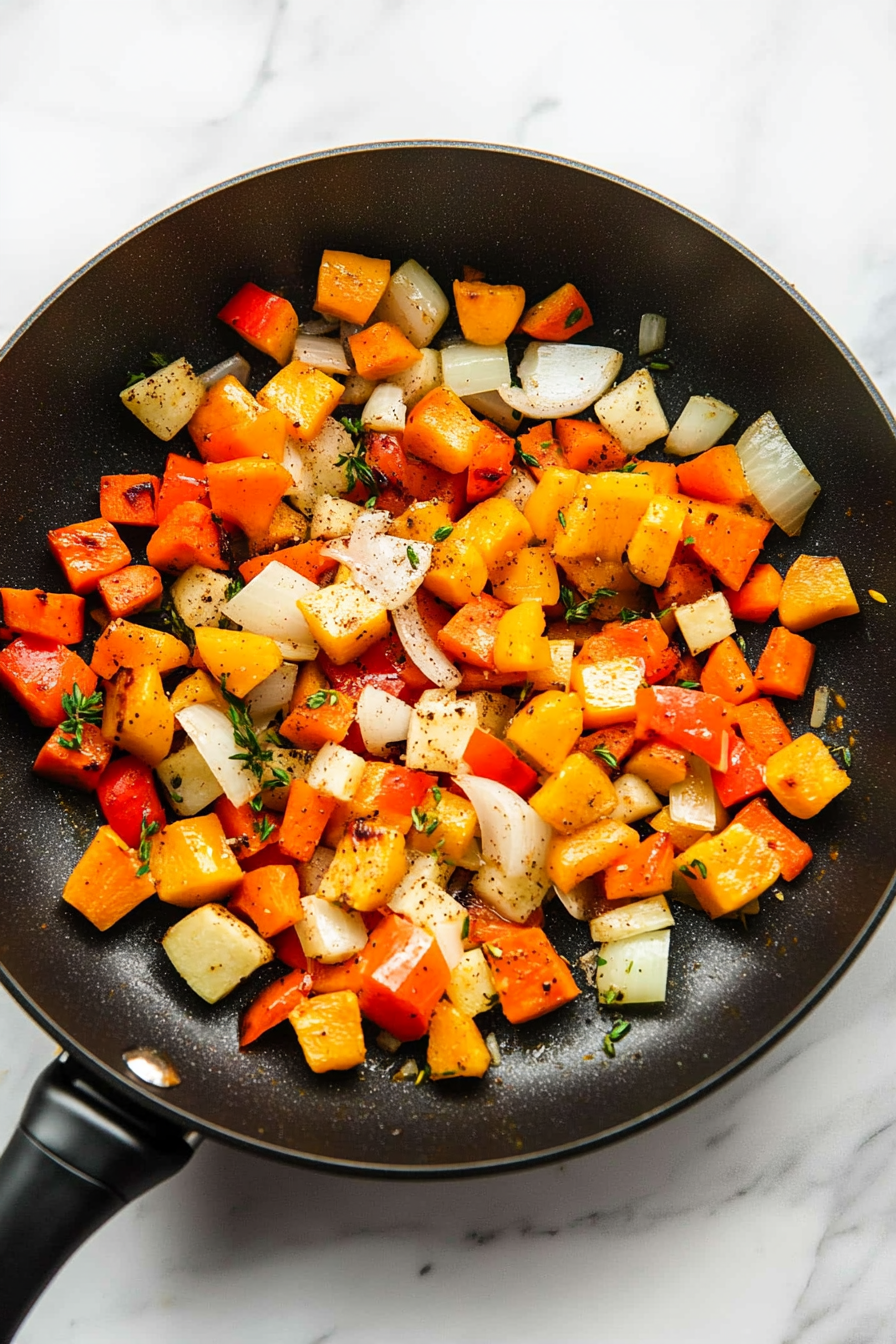 Stuffed Bell Peppers with Fall Vegetables Recipe
