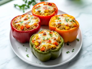 Stuffed Bell Peppers with Fall Vegetables Recipe
