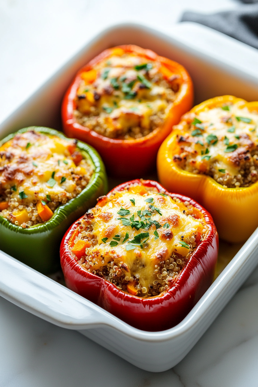 Stuffed Bell Peppers with Fall Vegetables Recipe
