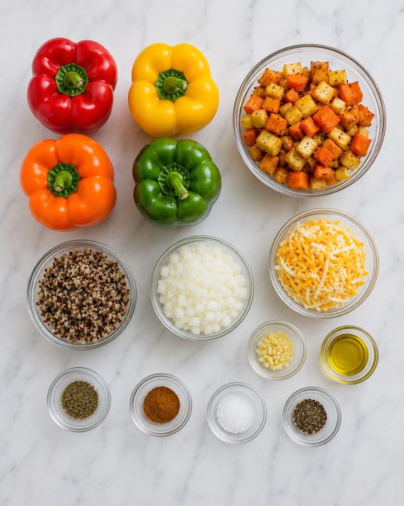Stuffed Bell Peppers with Fall Vegetables Recipe