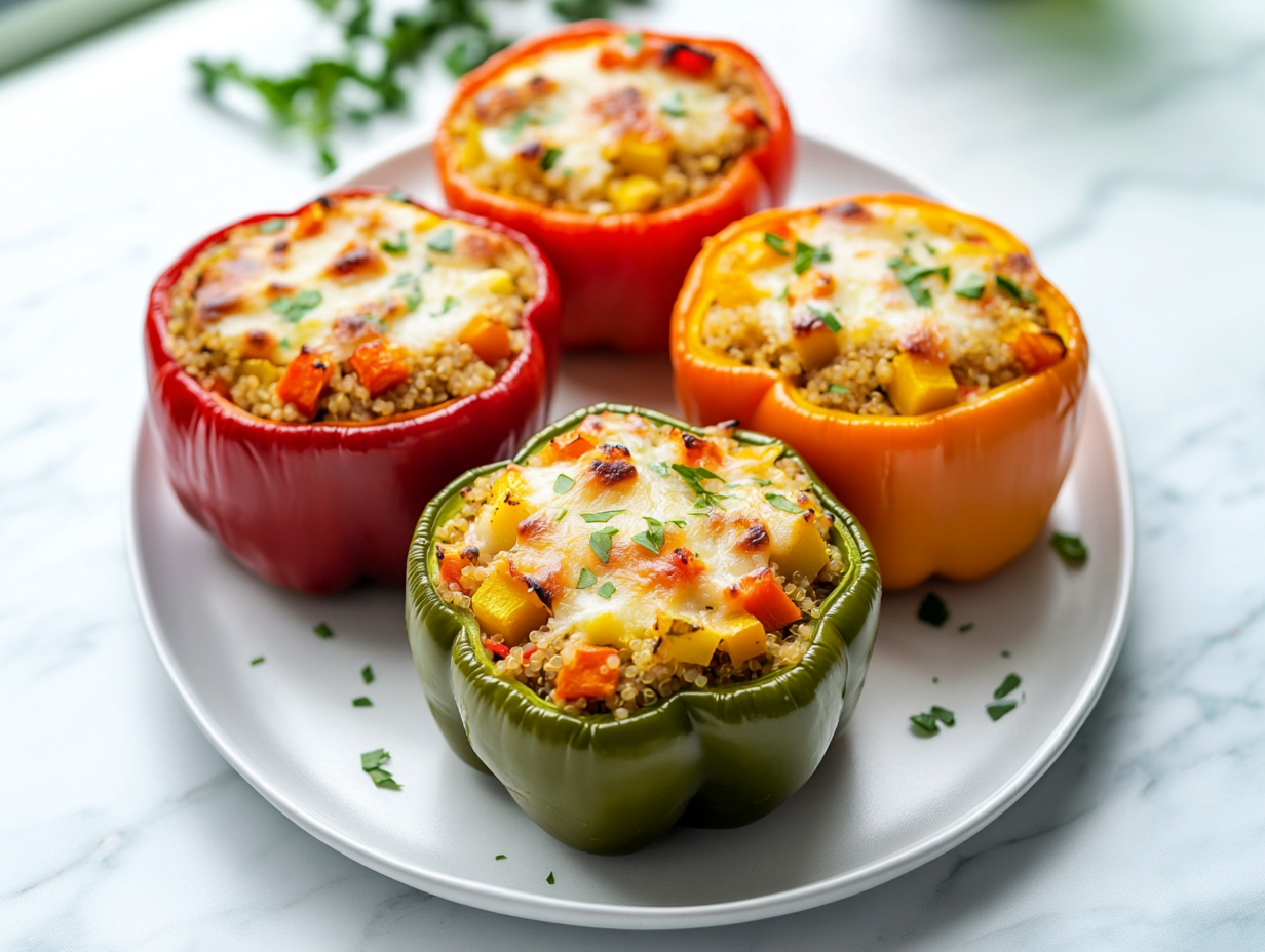 Stuffed Bell Peppers with Fall Vegetables Recipe