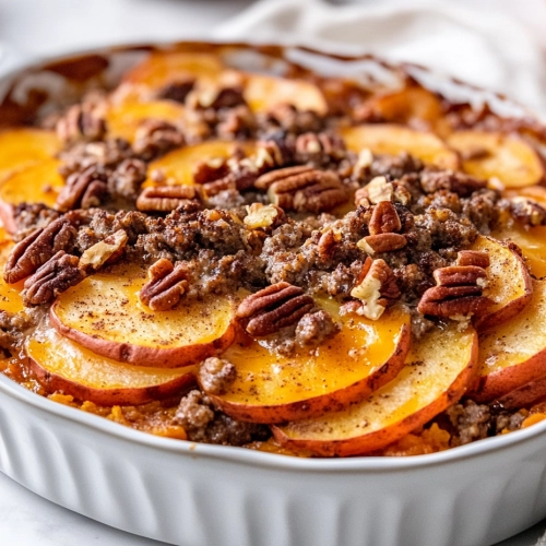 Sweet Potato and Sausage Casserole