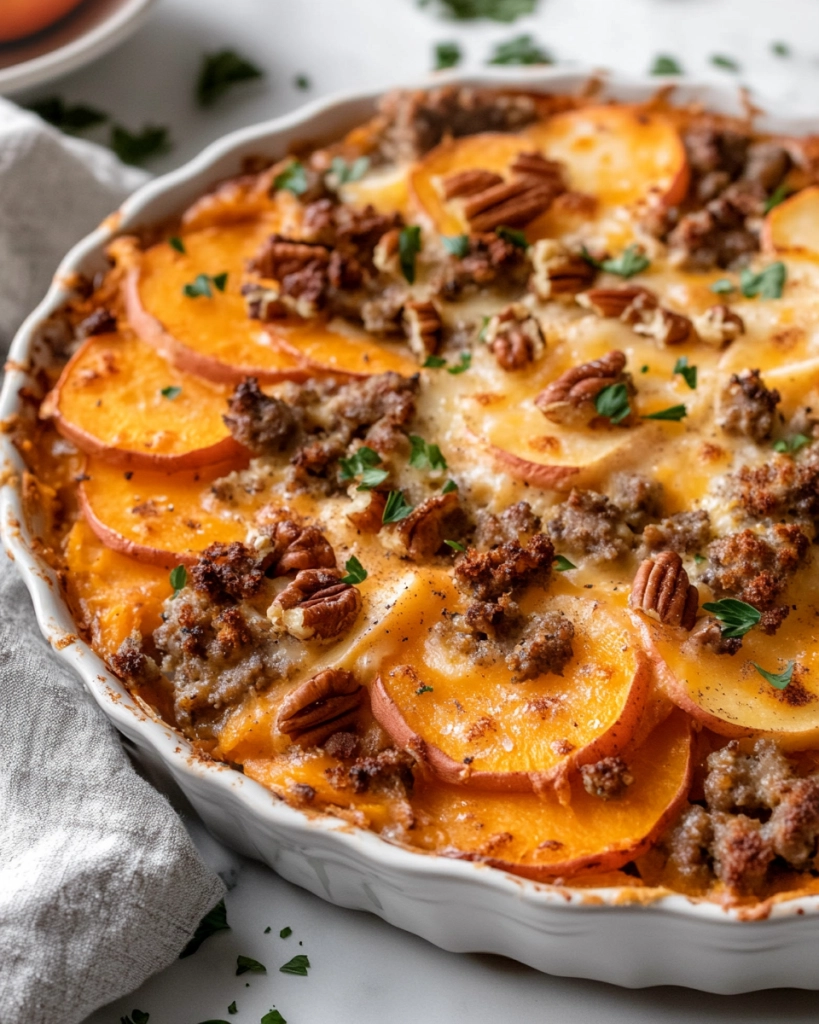 Sweet Potato and Sausage Casserole Recipe